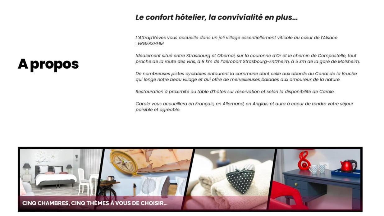 L'Attrap'Reves : Le Confort Hotelier, La Convivialite En Plus Ergersheim エクステリア 写真